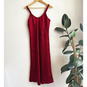 VTG Cinema Etoile Satin Maxi Slip Medium? Vampire Coquette Romantic Whimsygoth